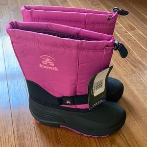 NWT kamik Girls Rocket winter snow boot 6 pink rose new!